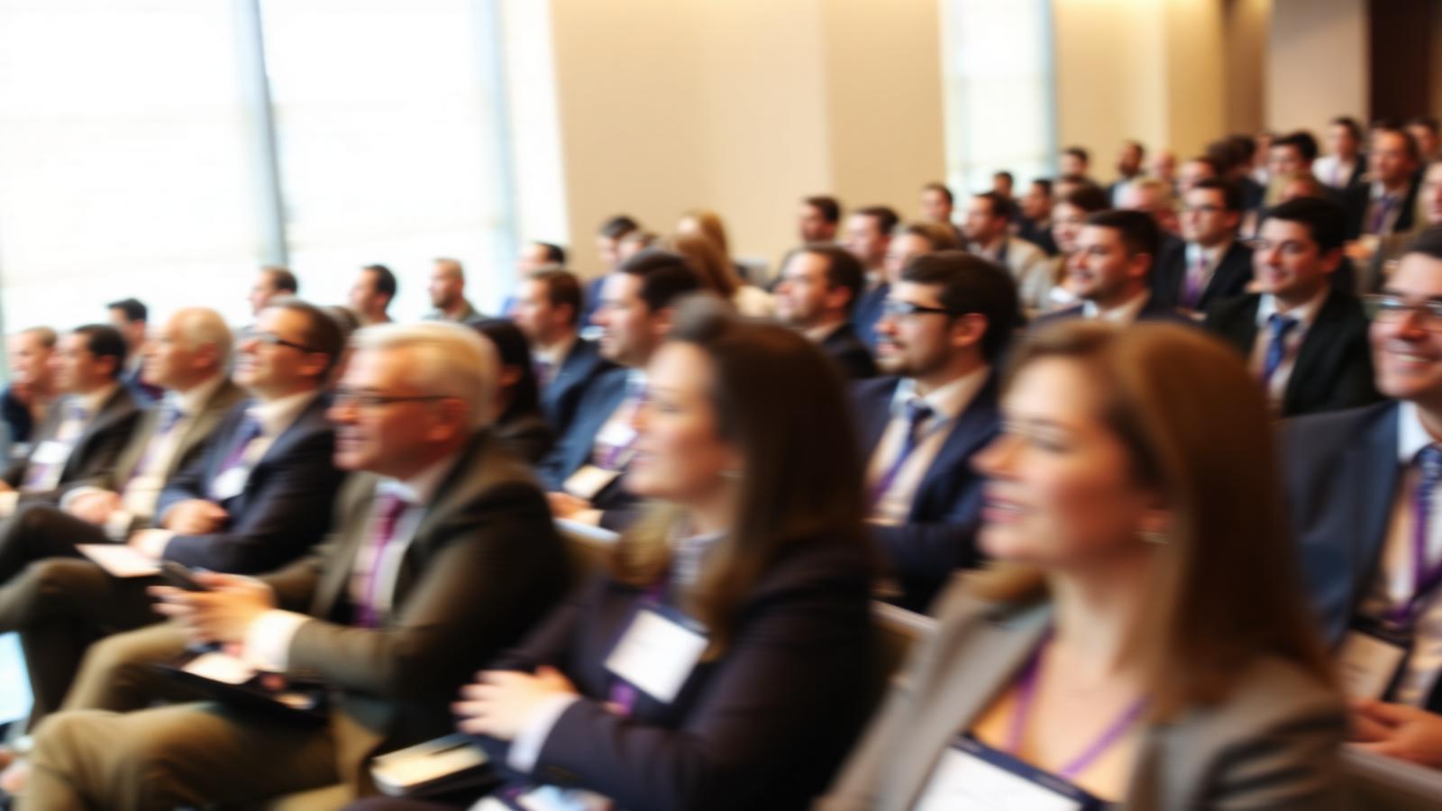 Senior executives at a DXC banking forum